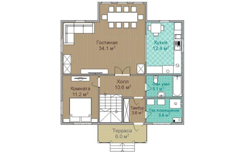 План 1 этажа